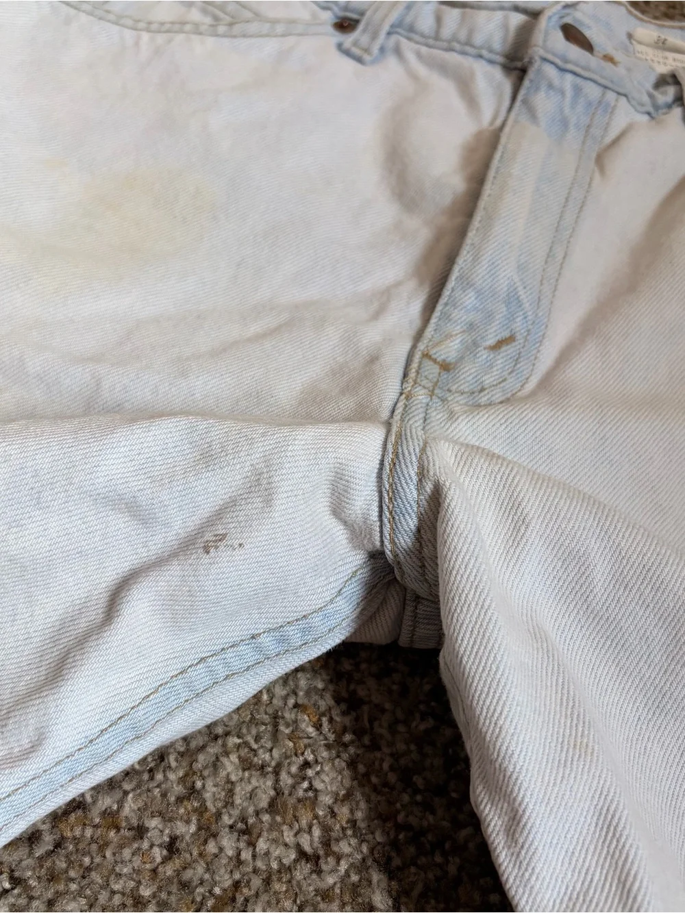 Vintage Levi’s 550 orange tab Light Blue Denim Shorts